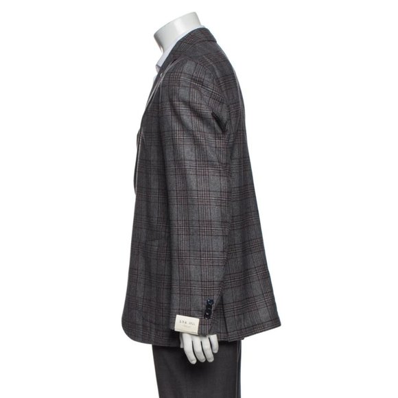 LBM 1911 Silk Plaid Blazer Jacket - Picture 2 of 12